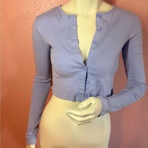 Lavender Button-Up Women's Top